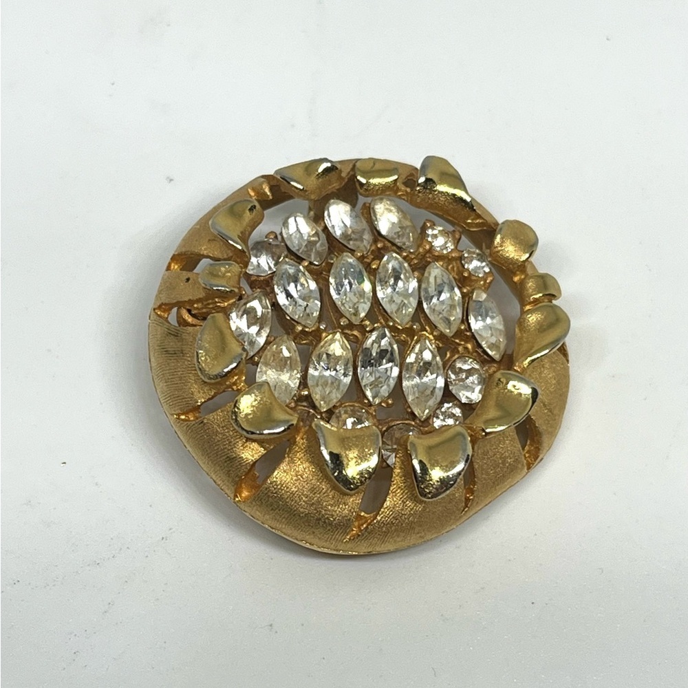 Vintage BSK Floral Brooch
